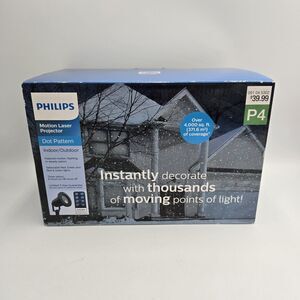 Philips Motion Laser Projector Dot Pattern Indoor Outdoor 4,000 Sq. Ft. Coverage